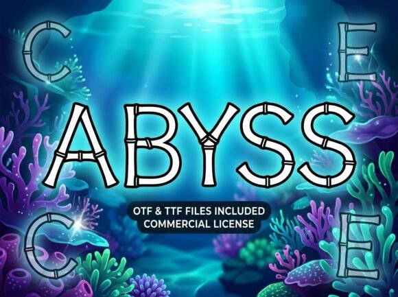 Abyss Display Font for Handmade Labels & Craft Projects