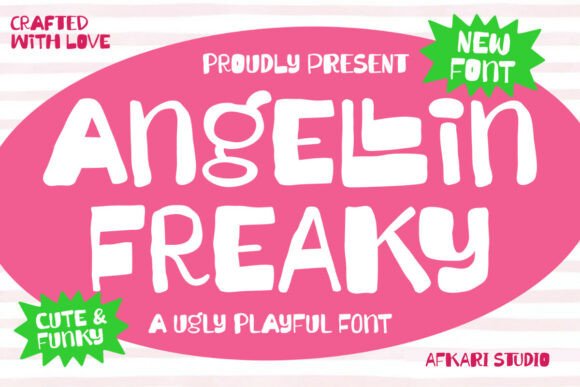 Angellin Freaky: A Playful Display Font for Bold Digital Moments