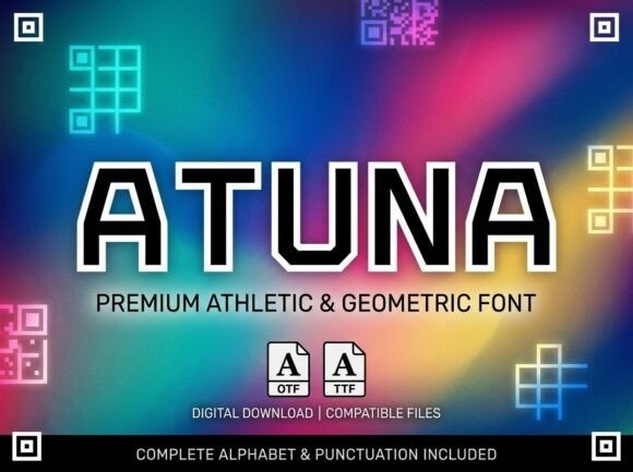 Atuna: A Premium Display Typeface for Handmade Charm
