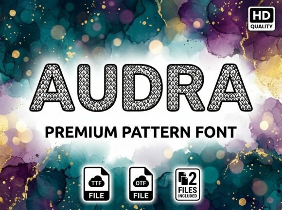 Audra: A Luxurious Display Typeface for Handmade Creators