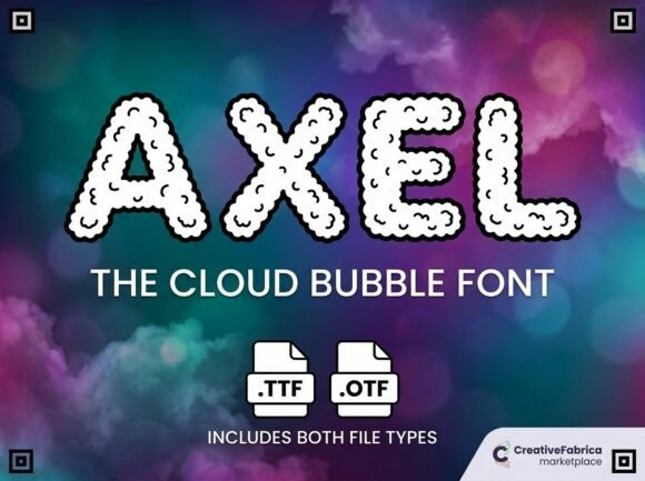 Axel: A Dreamy Display Typeface for Handmade Creators