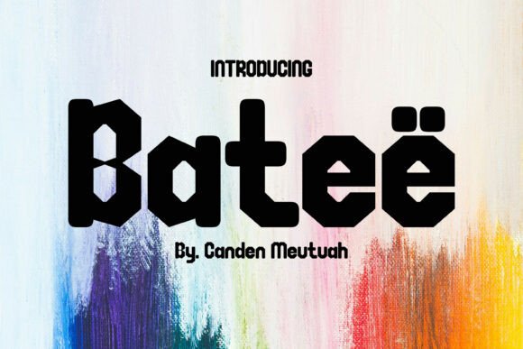 Bateë: A Bold Display Font for Handmade Product Magic