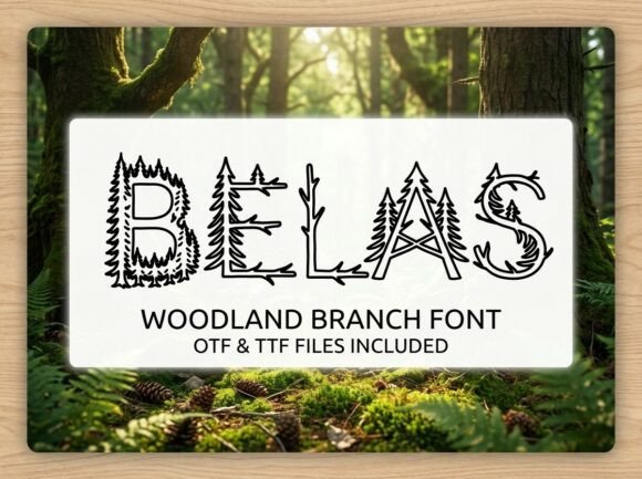 Belas: A Rustic Display Typeface That Anchors Digital Branding