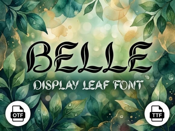 Belle Display Font for Handmade Creators