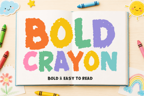 Bold Crayon: A Playful Display Font That Pops on the Web