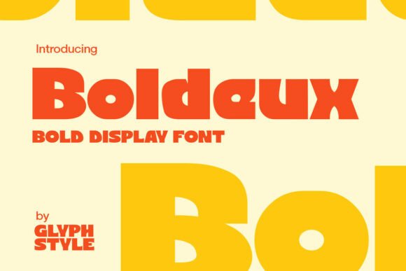 Boldeux: A Bold Display Font That Makes Branding Feel Alive