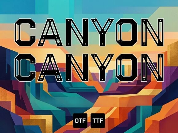 Canyon: A Display Font That Carries Weight