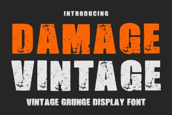 Damage Vintage: A Grunge Display Font That Anchors Editorial Mood