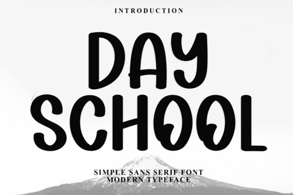 Day School: A Festive Display Font for Joyful Digital Branding