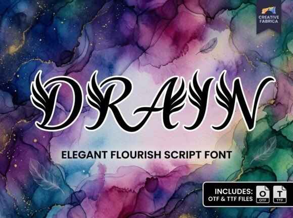 Drain: A Display Font That Lifts the Eye and Lingers in Memory