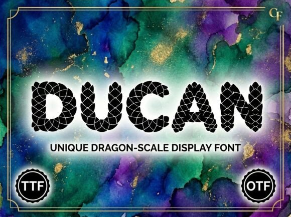Ducan Display Font for Handmade Creators