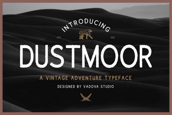 Dustmoor: A Bold Display Typeface for Handmade Brands