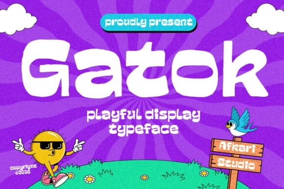 Gatok: A Playful Display Typeface for Handmade Charm