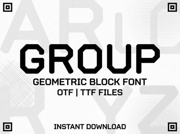 Group: A Bold Display Font That Commands Attention