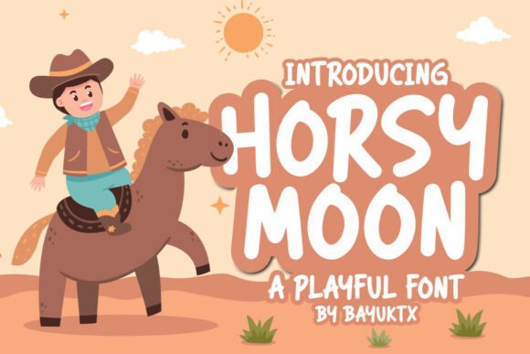 Horsy Moon: A Playful Display Font That Delivers Joy—Not Just Whimsy