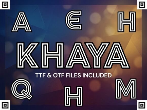 Khaya: A Display Typeface That Cuts Through the Feed