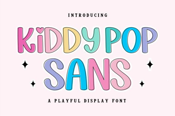 Kiddy Pop Sans: A Playful Display Font for Joyful Digital Brands