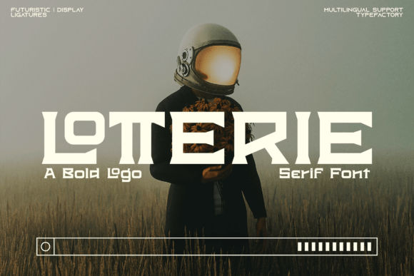 Lotterie: A Futuristic Display Font That Elevates Digital Branding