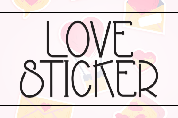 Love Sticker: A Playful Handwritten Display Font for Editorial Design
