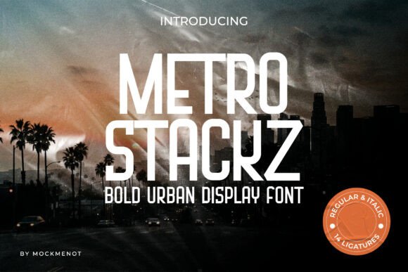Metro Stackz: A Display Font with Urban Clarity