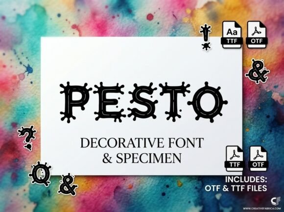 Pesto: A Display Font That Anchors Your Brand Identity