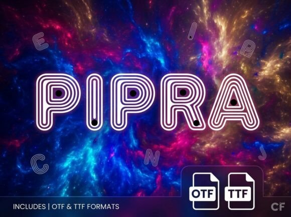 Pipra: A Standout Display Font for Digital Branding