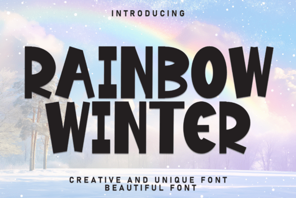 Rainbow Winter Font: A Display Font That Feels Like a Warm Invitation