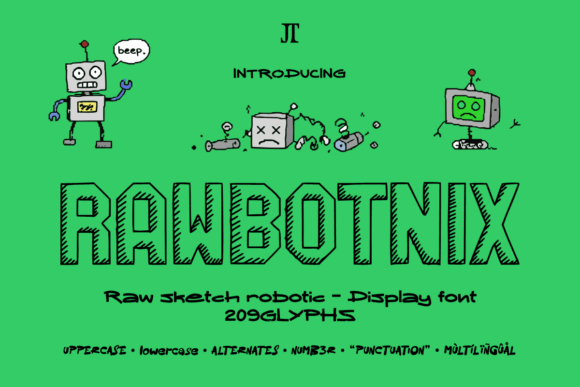 Rawbotnix: A Display Font That Makes Your Brand Feel Human