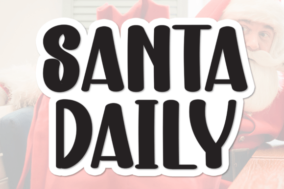 Santa Daily: A Thoughtful Display Font for Editorial Warmth