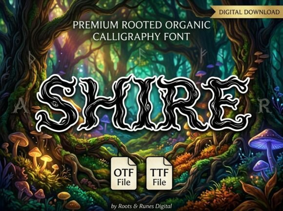 Shire: A Standout Display Font for Digital Branding