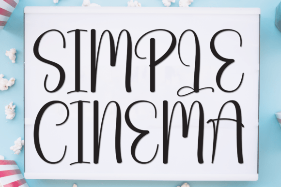 Simple Cinema: A Display Font That Adds Charm to Real Business Branding
