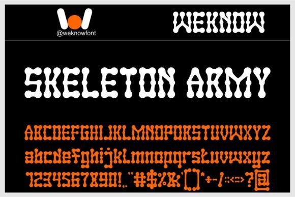 Skeleton Army: A Fantasy Display Font for Bold Digital Headlines