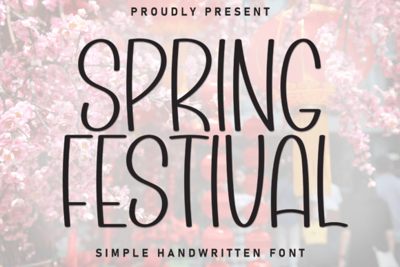 Spring Festival Font: Joyful Display Typography for Handmade Creators