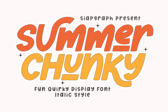 Summer Chunky Italic: A Display Font That Stops the Scroll
