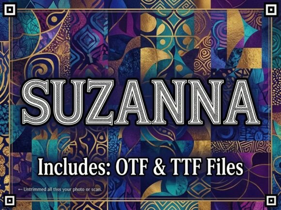 Suzanna: A Display Typeface That Anchors Digital Branding